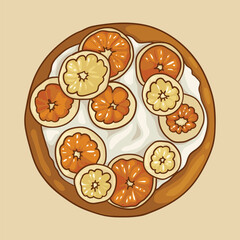 Citrus cake with butter cream