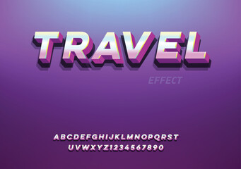 Travel Graffiti font text effect, spray and street text style