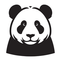 Gentle Giants: Vector Illustrations of Panda Silhouettes, Capturing the Endearing Charm and Peaceful Nature of These Beloved Creatures.