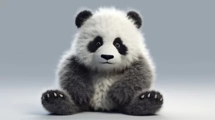 Fotobehang 3d cute panda photo © ShAhZaIb