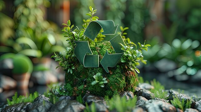 plastic bottle garbage for recycling concept reuse