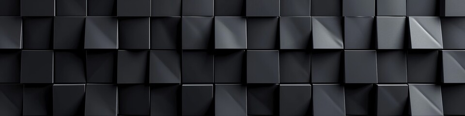 A sleek 3D wall with carbon fiber texture and geometric patterns in black.
