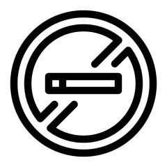 no smoking line icon