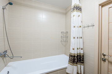 interior apartment room bathroom, sink, decorative elements, toilet. WC, sanitary unit, wash room