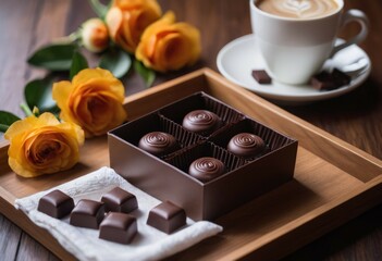 Decadent Delights: Chocolates and Blooms
