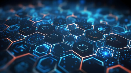 Fototapeta premium Modern digital futuristic abstract background, technology background