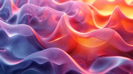 Obraz premium Vibrant Holographic Waves