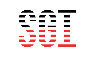 SGI three initial letter iconic line negative space minimal logo design vector template. monogram, abstract, wordmark, business, typography, minimalist, brand, company, flat, modern, unique, simple