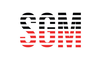 SGM three initial letter iconic line negative space minimal logo design vector template. monogram, abstract, wordmark, business, typography, minimalist, brand, company, flat, modern, unique, simple