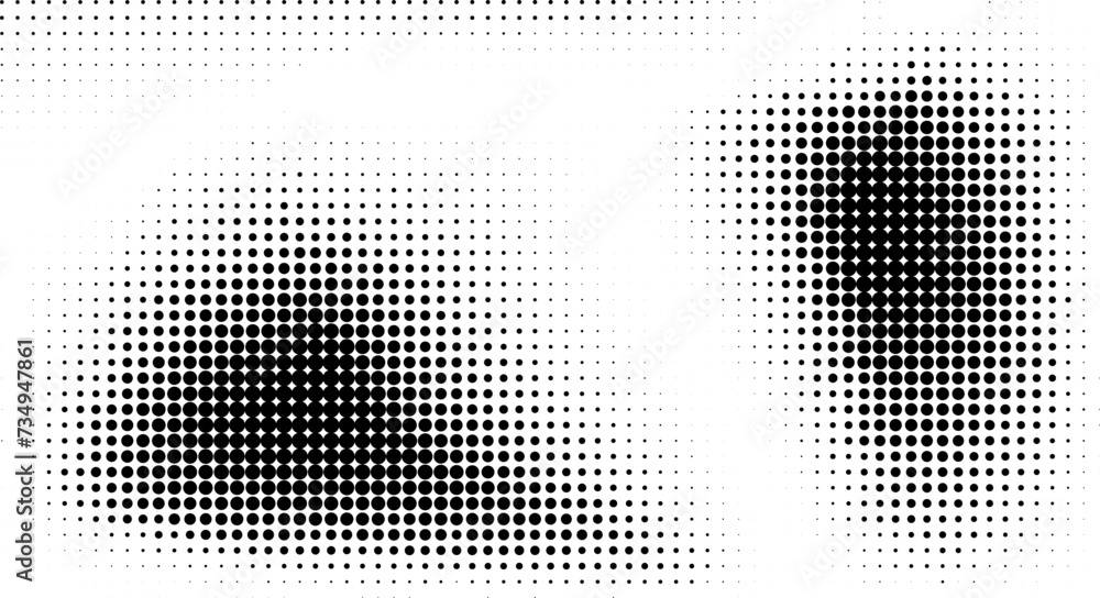 Poster halftone faded gradient texture. grunge halftone background. monochrome gradient background. vector 