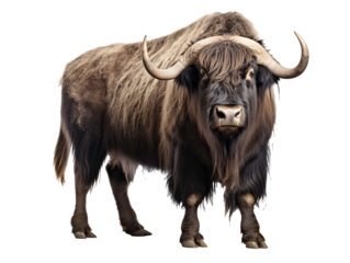 a close up of a buffalo