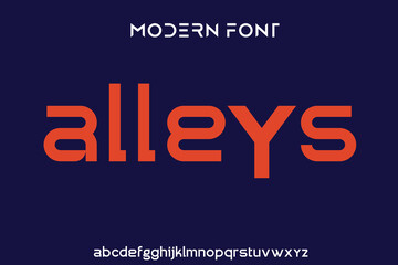 Creative modern technology alphabet fonts. Abstract typography urban sport, techno , fashion, digital, future creative logo font. vector illustration