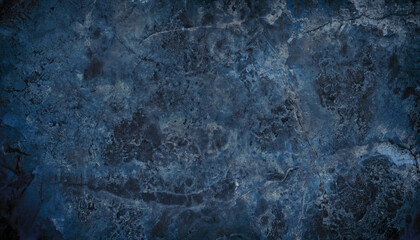 Abstract dark blue black marbled wall texture backdrop or rusty concrete wall. Dirty stone background texture, old grime grunge design. Old marbled material surface backdrop. Old marbled material - obrazy, fototapety, plakaty