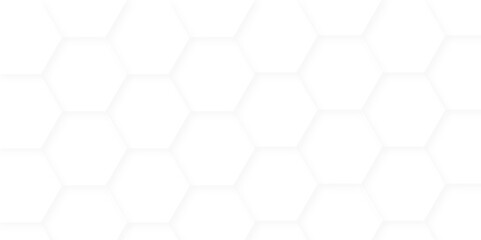 Naklejka premium Abstract background with hexagons Abstract hexagon polygonal pattern background vector. seamless bright white abstract honeycomb background.