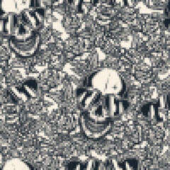 Valentines day monochrome pattern seamless