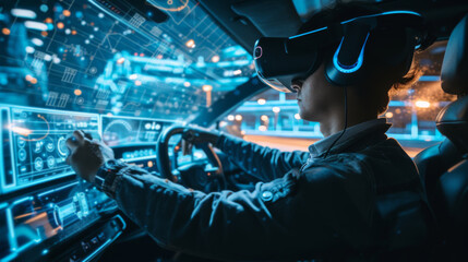 Engineer Using VR and Holograms to Design Futuristic Car Interior