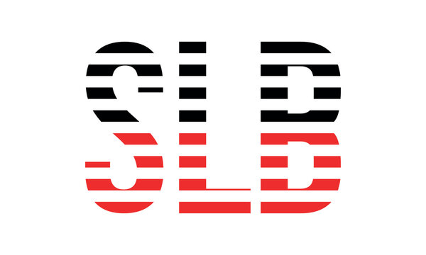 SLB three initial letter iconic line negative space minimal logo design vector template. monogram, abstract, wordmark, business, typography, minimalist, brand, company, flat, modern, unique, simple