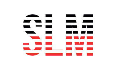 SLM three initial letter iconic line negative space minimal logo design vector template. monogram, abstract, wordmark, business, typography, minimalist, brand, company, flat, modern, unique, simple