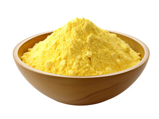 a bowl of yellow powder - obrazy, fototapety, plakaty