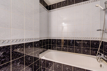 interior apartment room bathroom, sink, decorative elements, toilet. WC, sanitary unit, wash room