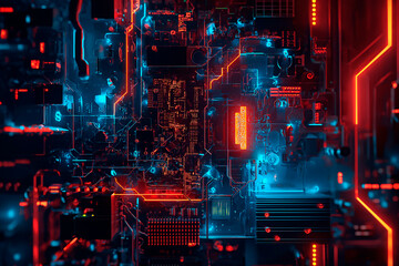 computer with complex circuitry