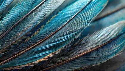 blue feather pigeon macro photo. texture or background 
