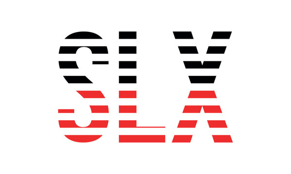 SLX three initial letter iconic line negative space minimal logo design vector template. monogram, abstract, wordmark, business, typography, minimalist, brand, company, flat, modern, unique, simple