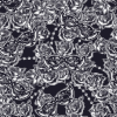 Fototapeta premium Masquerade monochrome vintage seamless pattern