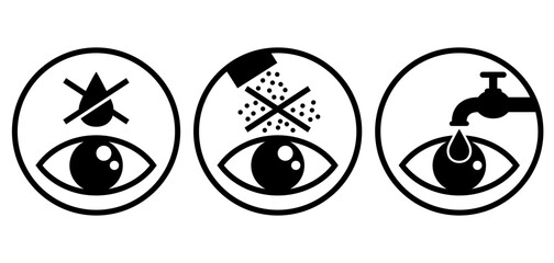 Obraz premium Keep Away from Eyes, if gets - rinse thoroughly