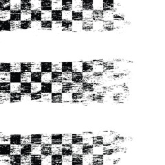 Big checkered flag grunge pattern