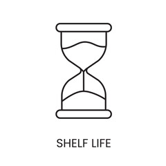 Expiration date line icon in vector with editable stroke for packaging