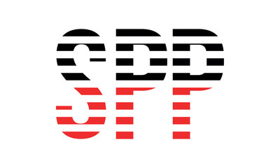 SPP three initial letter iconic line negative space minimal logo design vector template. monogram, abstract, wordmark, business, typography, minimalist, brand, company, flat, modern, unique, simple