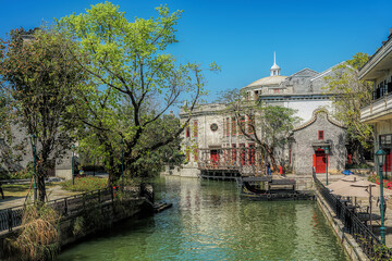Kaiping city, Guangdong, China. Chikan Ancient Town  was built in 1649, designated as a National...