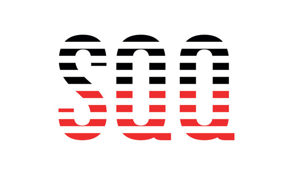 SQQ three initial letter iconic line negative space minimal logo design vector template. monogram, abstract, wordmark, business, typography, minimalist, brand, company, flat, modern, unique, simple