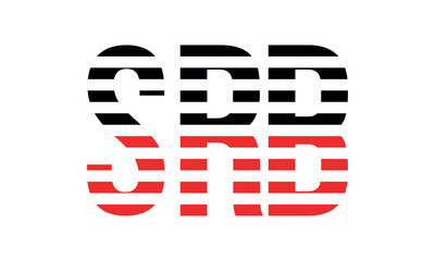 SRB three initial letter iconic line negative space minimal logo design vector template. monogram, abstract, wordmark, business, typography, minimalist, brand, company, flat, modern, unique, simple