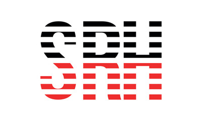 SRH three initial letter iconic line negative space minimal logo design vector template. monogram, abstract, wordmark, business, typography, minimalist, brand, company, flat, modern, unique, simple