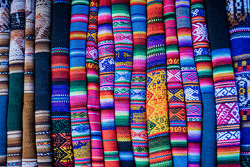 A Symphony of colors: Textiles at a Cusco market