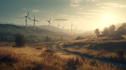 Obraz premium windmill,electricity