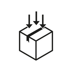Box packaging delivery icon. Vector illustration. eps 10.
