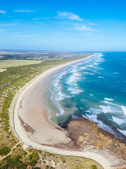 Thirteenth Beach in Barwon Heads in Australia