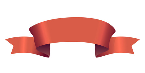 Red Royal Ribbon Or Banner Exude Regality. Isolated 3d Vector Vintage Tape, Crafted From Luxurious, Silk Fabrics