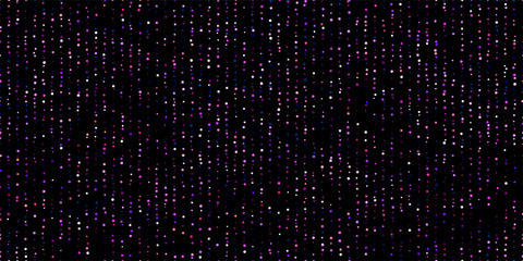Black lurex endless pattern with hints of metallic threads. Lustrous fabric texture adorned with sequins and synthetic fibers. Beautiful bg with sparkles. Illustration in vector format