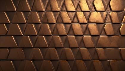 triangles geomatric pattern bronze slab