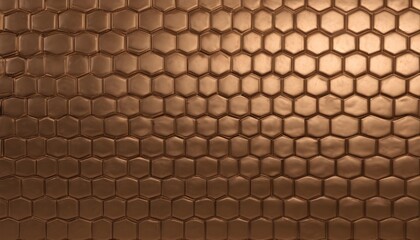 Hexagonal geomatric pattern bronze slab