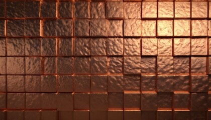 squared geometric pattern copper slab background