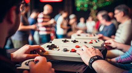 A Group of People Playing a Video Game