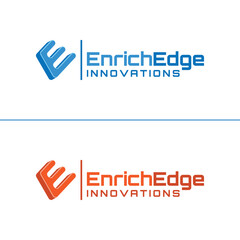 E Logo E latter Logo E 3d Logo Enrich Edge Innovations  