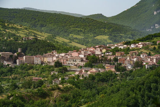 Palena, old town in Abruzzo, Italy