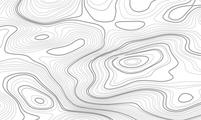 Abstract topographic wavy curve line background. Topography map pattern, Geographic curved relief. Topographic lines background. Vector illustration.
