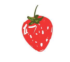 Strawberry sketch vector seamless illustration 